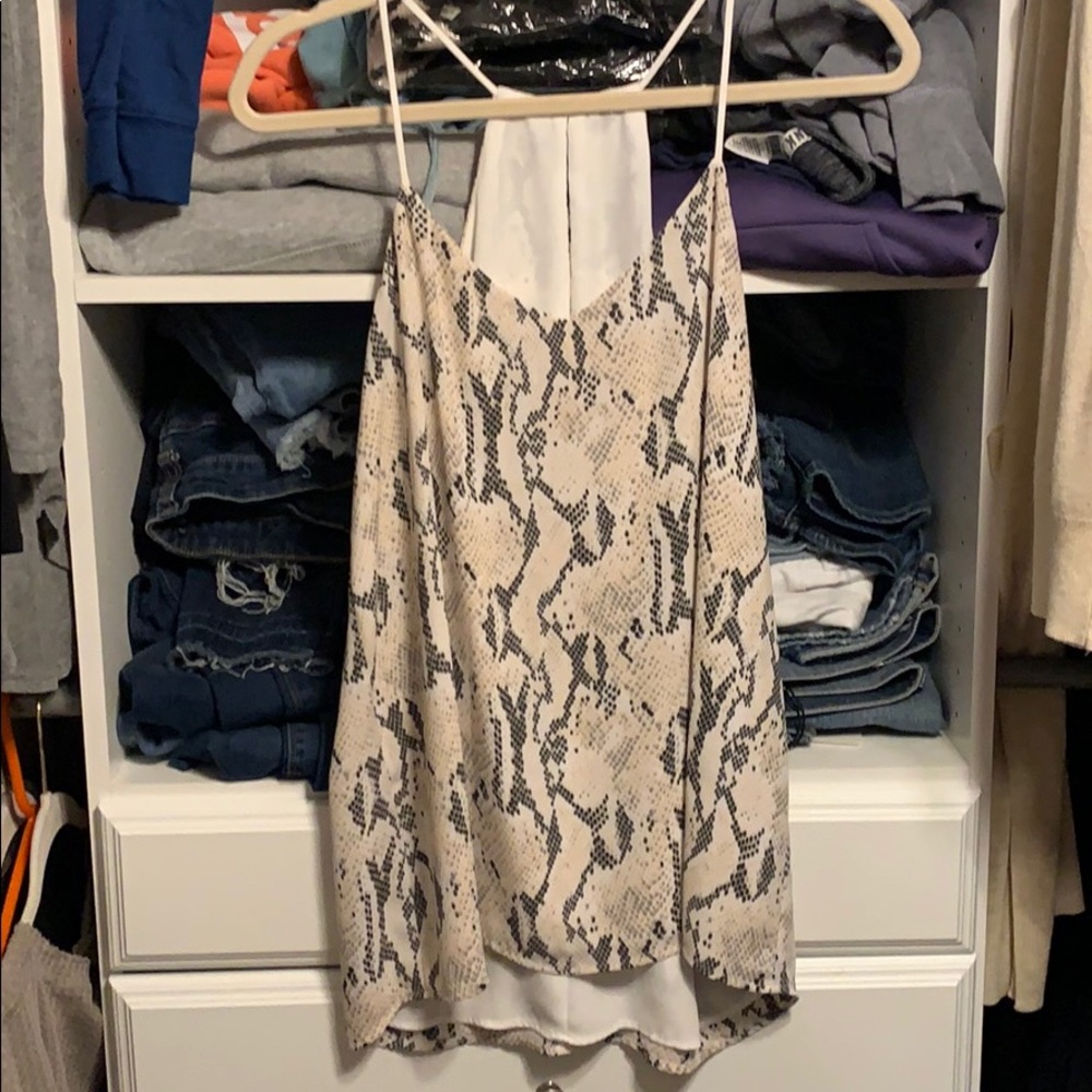 NWOT EXPRESS SNAKESKIN TANK